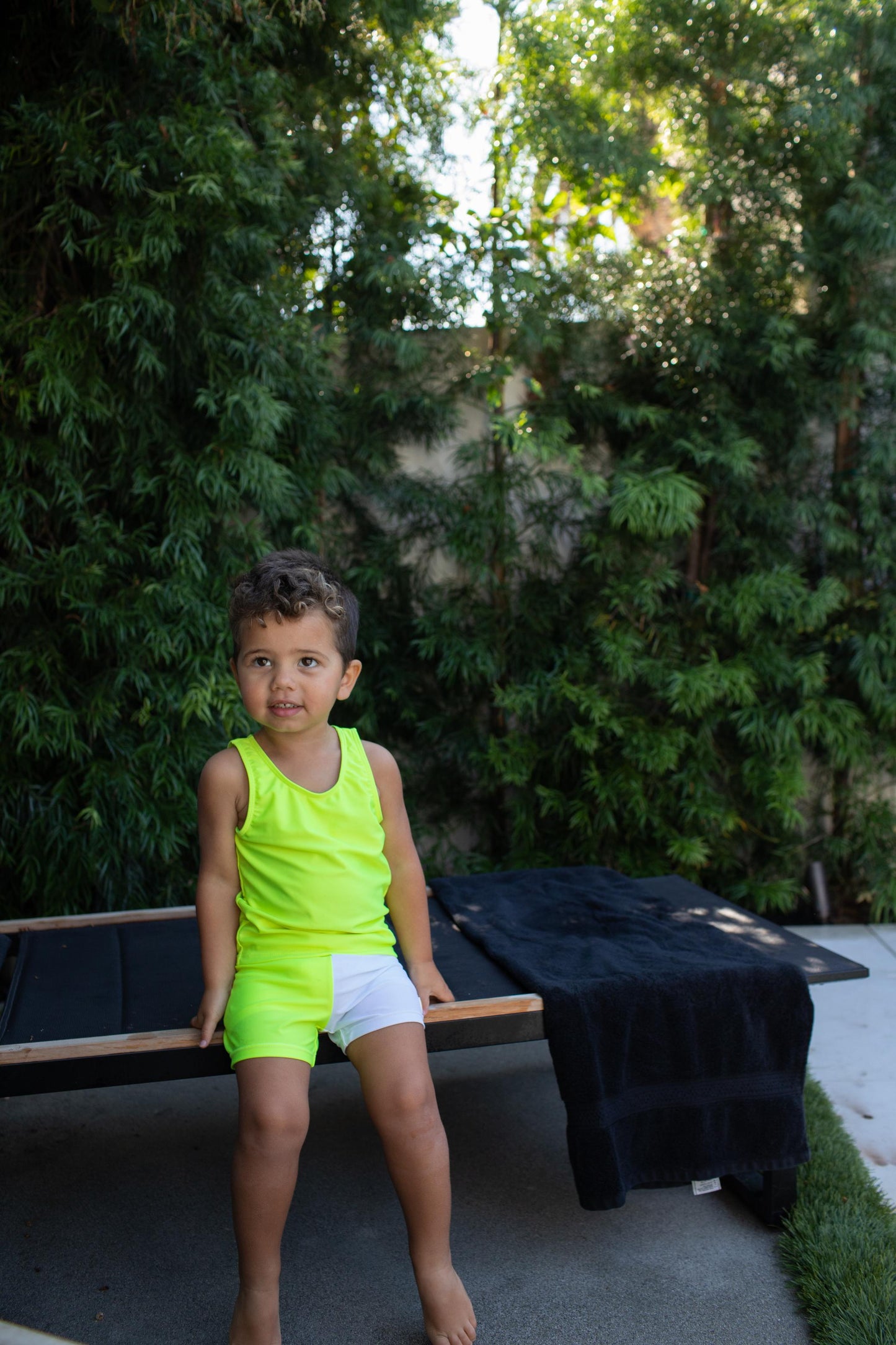 Boys Neon Yellow Tank