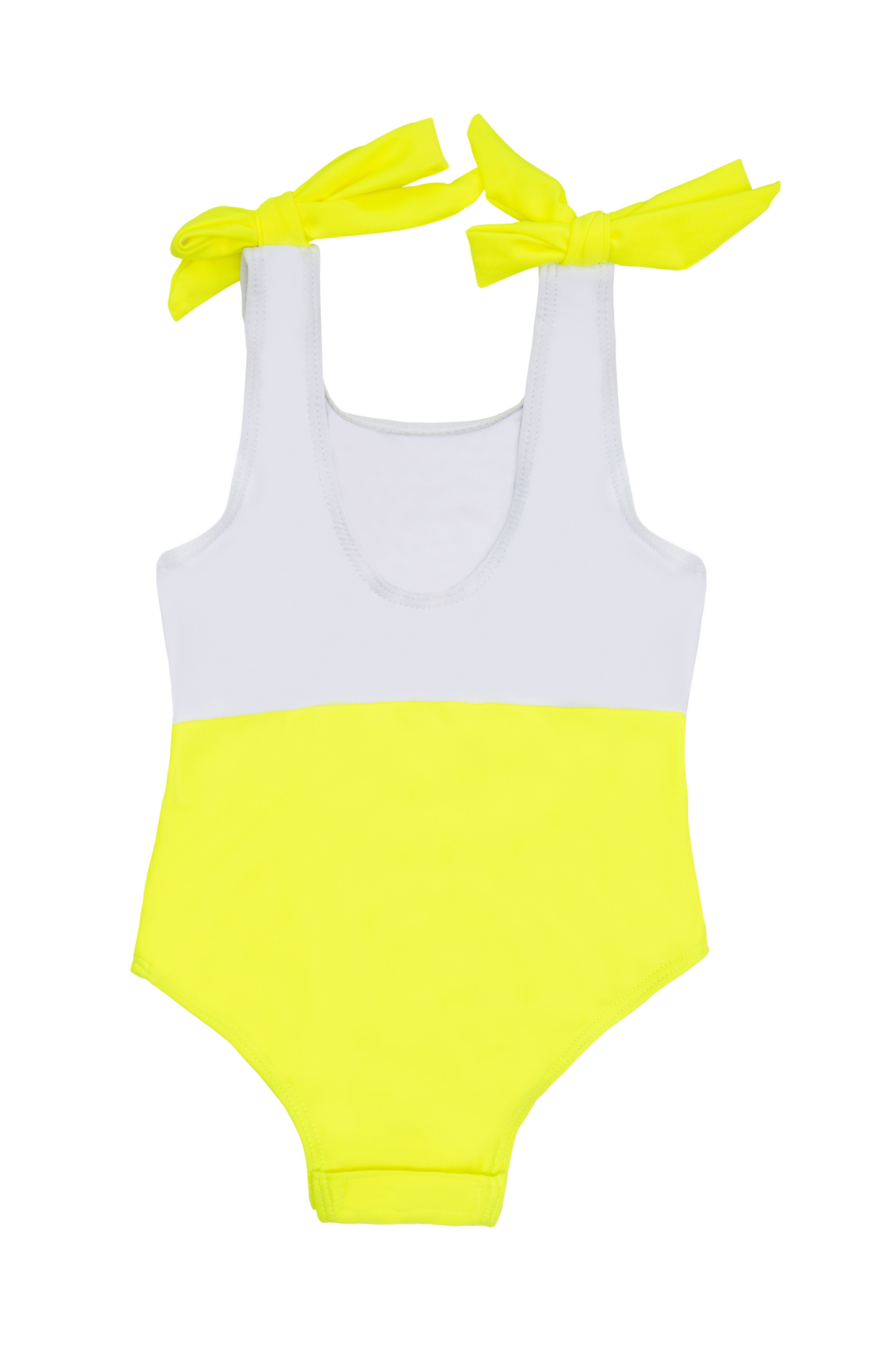 Girls Neon Colorblock Maillot