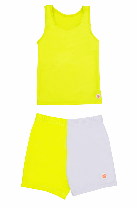 Little Boys Neon Colorblock Set